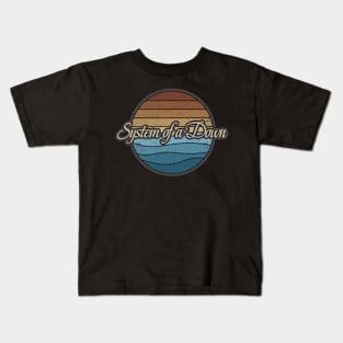 System of a Down Retro Waves Kids T-Shirt